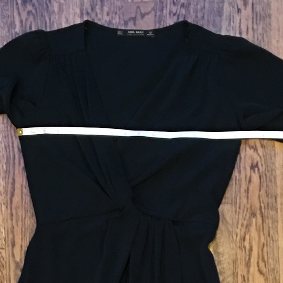 Black Faux-Wrap Dress by Zara - Picture 7 of 8